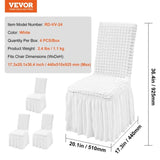 VEVOR Stretch Spandex Folding Chair Covers, Universal Fitted Chair Cover with Skirt, Removable V952-YTBS4PCSZKHB8CTN7V0