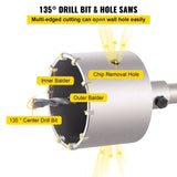 VEVOR Concrete Hole Saw Kit Wall Hole Opener 30-100mm SDS Plus or SDS Max Shank V952-HNTKJTZYCJB121PA7V0