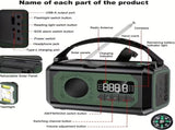 12000mAh Emergency Radio Solar Hand Crank Charger V1142-TM601102639488578