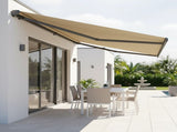 5.0m x 3.0m Retractable Folding Arm Awning Heavy Duty Full Cassette Motorised V63-821233