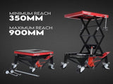Motorcycle Scissor Lift Stand 136kg Hydraulic Motorbike Lifter Dirt Bike Jack V379-MOTOSCRLIFT001