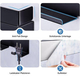 7 in 1 Storage Hair Dryer Holder for Iron Accessories, Hair Tool Organizer Wall Mount, V1192-AZ-W-1087