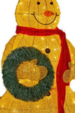 Christabelle 150cm Gold Outdoor Christmas Snowman with Lights 112_MHA324