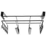 Cookware Organizer for Cabinet Storage Holder Black Carbon Steel Simple Design 1Set V1192-AZ-W-27449