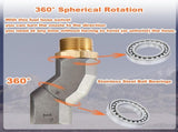(1" NPT, 2PCS) Fuel Hose Swivel 360 Rotating Connector for Fuel Transfer Pump Fuel Nozzle Multi V1258-DP02-WO-155
