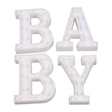 BABY Letter Lights Set Romantic Warm White Large BABY LED Lights Battery Operated Light Decoration V1294-YM0901-3119230105211