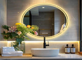 80cm LED Bathroom Mirror Anti-fog Circle Backlit HD V178-66749