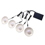 Solar Pendant Lights 4 Heads IP65 Waterproof Warm White Shed Lights with Remote Control for Outdoor V1294-YM0706-3119230109611