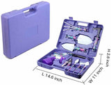 YL/Z10 Purple 10-Piece Floral Gardening Tool Set with Carrying Case - Durable and Stylish V888-ELOSUNG15586