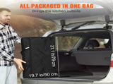 Camping Kitchen Table, Folding Outdoor Cooking Table with Storage Carrying Bag, Aluminum Cook V952-DFBKYDCFHSBDGFR79V0