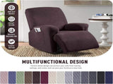 Recliner Covers, Stretch Reclining Chair Covers, Recliner Sofa Slipcovers Stripe Jacquard Recliner V1258-DP02-C-1275