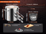 12KG Propane Smelting Furnace Kit Melting Furnace Double Burners 2700 V952-BWRJLGMA12KG2W54OV0