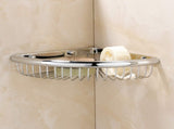 Shower Corner Shelf for Bathroom Brass Basket Organizers and Storage Shampoo Soap Holder Polished V1370-AZ4-06430