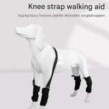 M Size Adjustable Dog Knee Brace set - Include front and hind legs Soft Neoprene Leg Support Sleeve V888-ELOSUNG56001