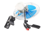 12V 25W Mini Portable Auto Vehicle Clip On Cooling Oscillating Fan for Car Truck Dashboard V1294-YM0722-JYB02166