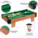 Wooden Mini Snooker Tables Billiards Game Pool Table Set Toy Extra Size For Kids V891-ZY-TABLEBNEW-X1