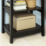 Black Bedside Table with 1 Drawer and 2 Shelves V178-84973