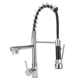 G1/2 Sink Faucet with Pull Down Sprayer Copper Brushed Single Handle Kitchen Water Tap V1294-YM0901-3112210024911