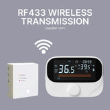 Smart Thermostat for House Boiler Heating RF433 WiFi AC Thermostat 980ft Wireless Distance APP and V1294-YM0901-H48736W