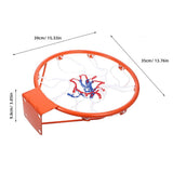 1 Set of Basketball Rim Iron Basketball Ring Hanging Basketball Frame Indoor Basketball Frame V1366-AZ2-W-25133