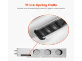 Stainless Steel Mud Flap Hangers with Light Cutouts, 2-1/2" Bolt Spacing, Spring Loaded V952-BKCDNBDJ212IW6KL0001V0