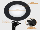 USB Crank Arm 5X Magnifying Glass Clip Light Repair Lamp V1294-YM0901-3119200049611