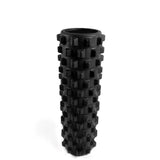 Black Solid Yoga Foam Roller 45cm -Colorful Wolf Tooth Design Muscle Relaxation Massage Stick for V888-ELOSUNG20286