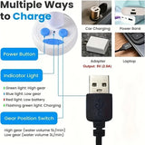 Portable Electric Shower, 4000mAh Battery with 1-2 Hours Runtime, 3 Spray Modes, Perfect for V1232-BXLY-001