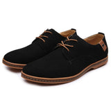 Men's Fashion Casual Solid Lace Up Oxfords Leather Shoes Male Business Shoes V1370-AZ4-22320