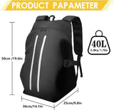 Motorcycle Backpack for Men, Waterproof Helmet Backpack with Reflective, Motorcycle Bag Helmet V1164-325747