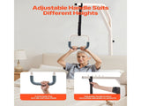 Trapeze Bar for Bed Mobility, Height-Adjustable Free Standing Trapeze Bar with 2 Wheels, 300LBS V952-CSDJLDXDJZGZ2TMM8V0