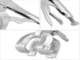9" Locking Pliers, 4 Pack Metal Welding Clamp, Quick-lock Release for Easy Removal V1258-DP02-C-3303