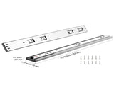 10 Pairs of 558.8mm Drawer Slides Side Mount Rails, Heavy Duty Full Extension Steel Track, V952-CZCJCTDG100L9P7WTV0