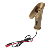 Waterfall Sensor Faucet Copper 3 Color Changing Automatic Water Temperature Adjustment Sink Faucet V1294-YM0901-3112240011412