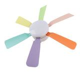 Socket Light Fan LED Dimmable Remote Control Socket Ceiling Fan with 6 Leaves E26 E27 Base for Home V1294-YM0901-3119250013411