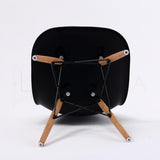 4X Retro Dining Cafe Chair DSW BLACK V274-FT-PP623-BK4