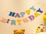 3-pcs Birthday Party Decoration Set with 2-pack Smiley Daisy Balloon Centerpieces & Blue and Pink V888-ELOSUNG53424