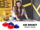 Air Hockey Paddle and Puck Set with Durable Plastic Build and Thick Lint Pad for Smooth Table V1369-AZ3-W-16918
