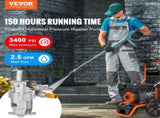 Pressure Washer Pump, 19 mm Shaft Horizontal, 3400 PSI, 2.5GPM, Replacement Power Washer Pumps Kit, V952-HZXPBHZ34INCHU81SV0