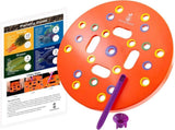Round Seed Planting Template by Patented Color-Coded Garden Spacing Tool Kit with Seed & Seedling V1258-DP02-C-266