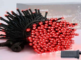 LED White Christmas Lights Outdoor, String Lights Plug in Extendable, 8 Modes Christmas Tree V1107-124-73533-RED-100M1000