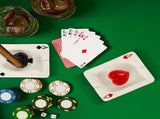 2 Pcs Cool Ashtray Creative Poker Ceramic Cigarette for Stoners Accessories Home Office Stoner Room V1259-DP01-A-1161