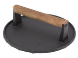 Cast Iron Grill Press Round Heavy Duty 3 Lbs Prevent Scalding Burger Press with Handle for Kitchen V1294-YM0523-3118220068911