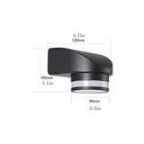 Outdoor Wall Lamp Led Waterproof Wall Lamps Modern Porch Wall Light Black Aluminum Lights Suitable V1370-AZ4-05647