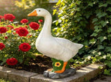 Large Goose Statue, Realistic Hand-Painted Goose Sculpture, All-Weather Resin Outdoor Decor for V1366-AZ2-W-14184