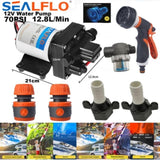 12V SEALFLO Water Pump High Pressure Self-priming rv Camping Boat 70PSI 11.3L/M V201-DP240155