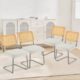 VEVOR Chairs, Set of 4, Mid Century Modern Dining Chair, Upholstered Velvet Accent Chair with V952-TBYCYTERBS40GKXI7V0