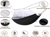 Camping Hammock with Mosquito Netting and Tree Straps - Sturdy Up to 450lbs for Outdoor, Backyard, V1258-DP02-C-932