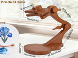 Embroidery Stand Beech Wood Violin Base Clamp Cross Stitch Holder Adjustable Height and Angle, V1107-120-16992