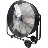 BAUMR-AG 36" 914mm Industrial Mobile Floor Drum Fan, 290W Brushless Motor, Tilting, Large, V219-SPCAIRBM36DA
